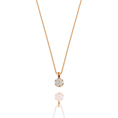 Necklace K18ピンクゴールド ダイヤモンド ネックレス EP-318